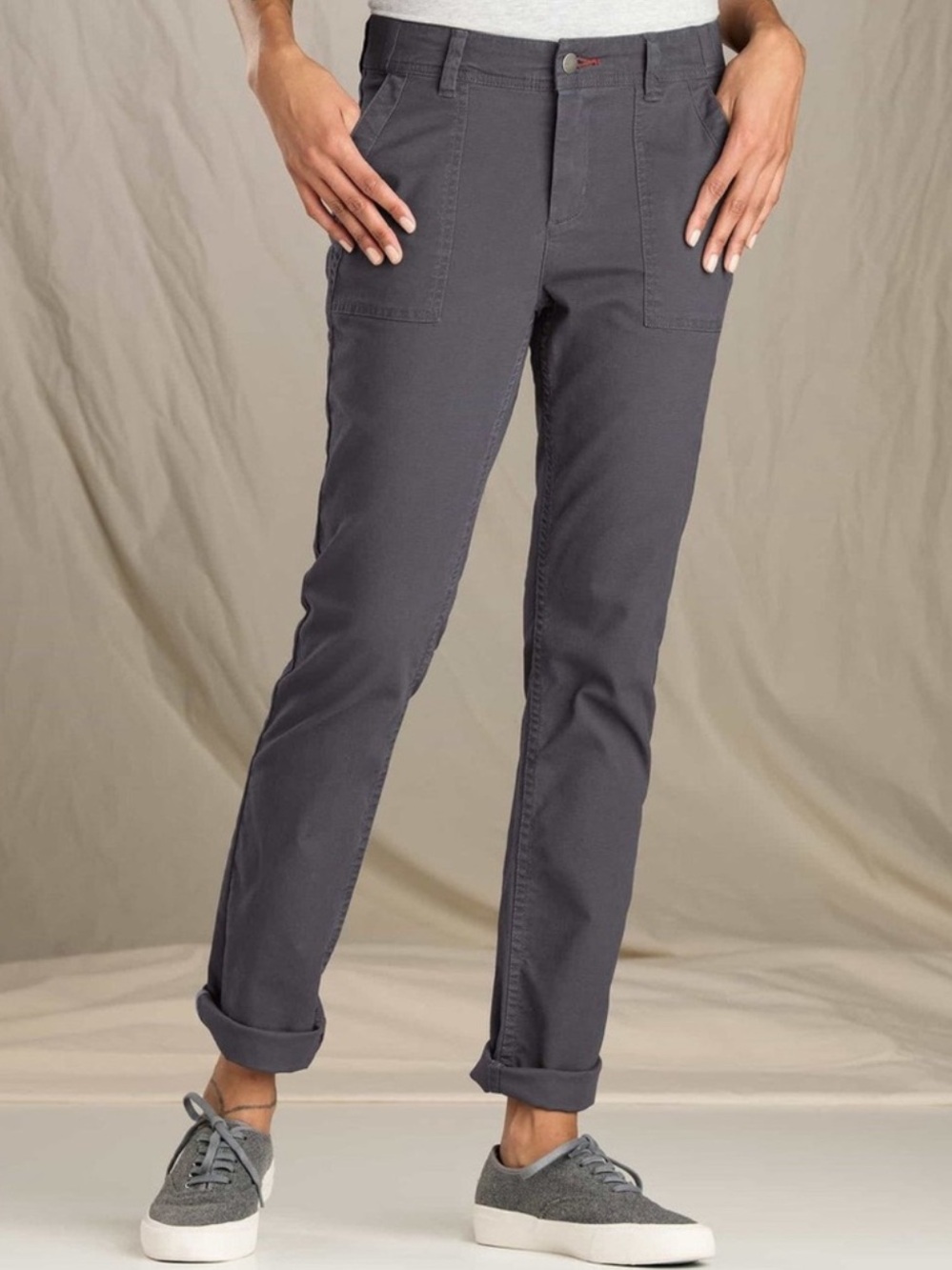 Toad & Co. EarthWorks Ankle Pants. Dark Graphite. Size 4. NWT. 28” inseam.